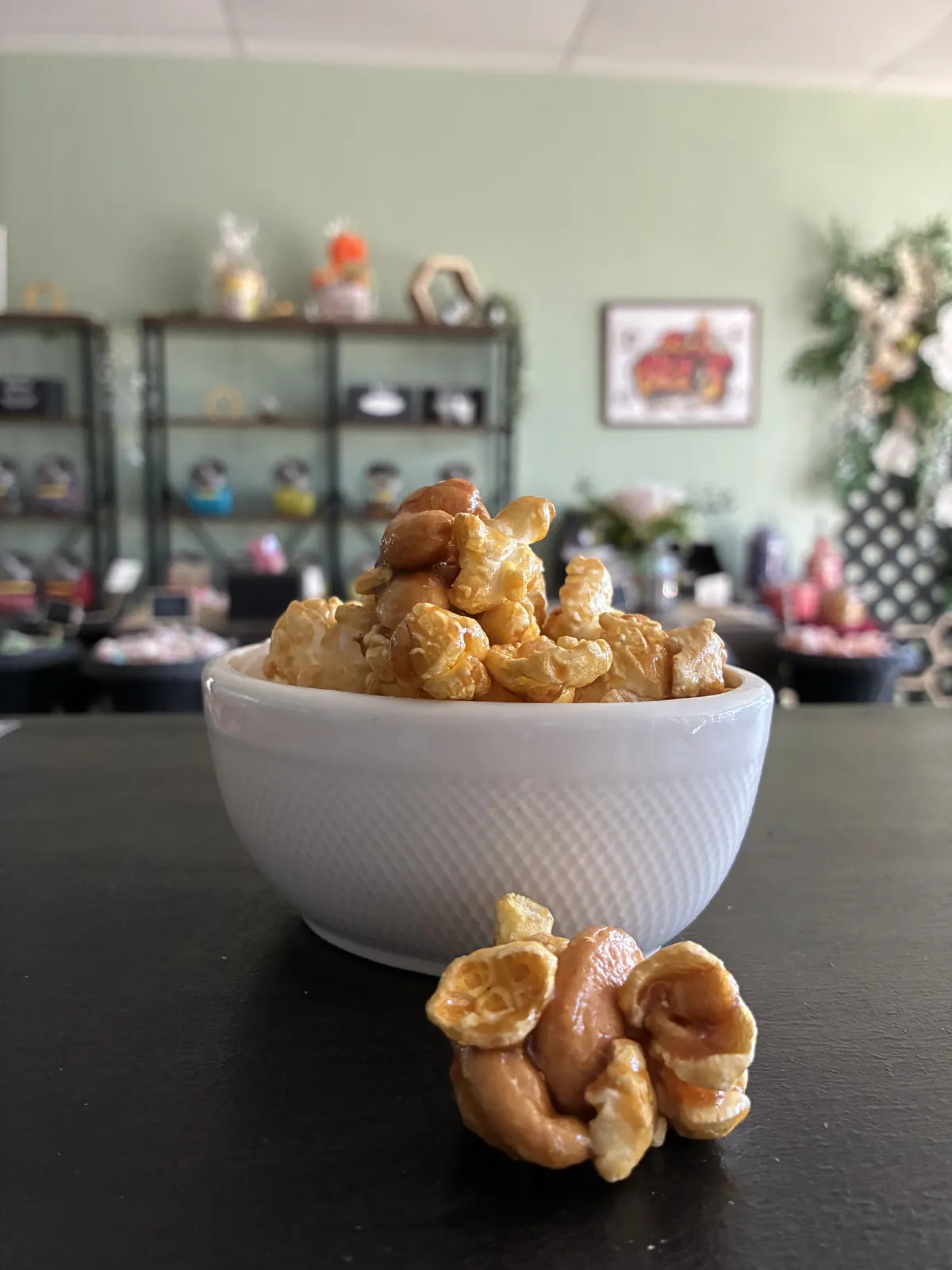 Caramel Cashew Popcorn