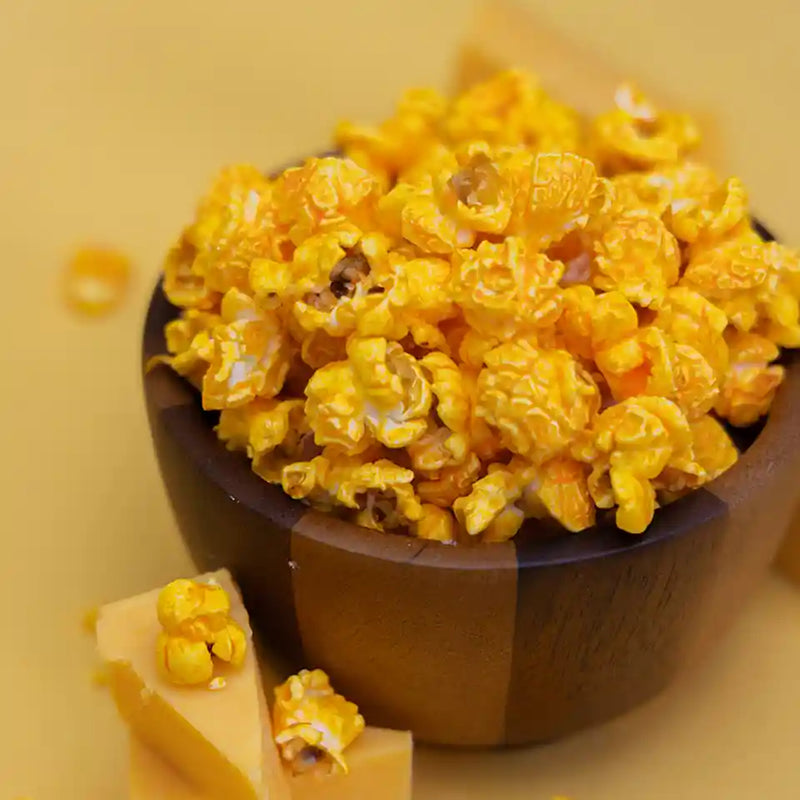 Ms. Bee's Cheesy Cheddar Popcorn — sharp, tangy and irresistibly savory